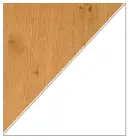 Grained Irish Oak On White