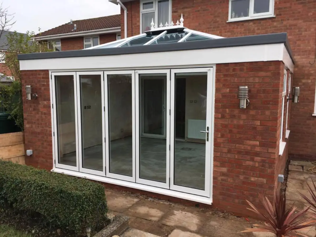 White Bi Fold Doors