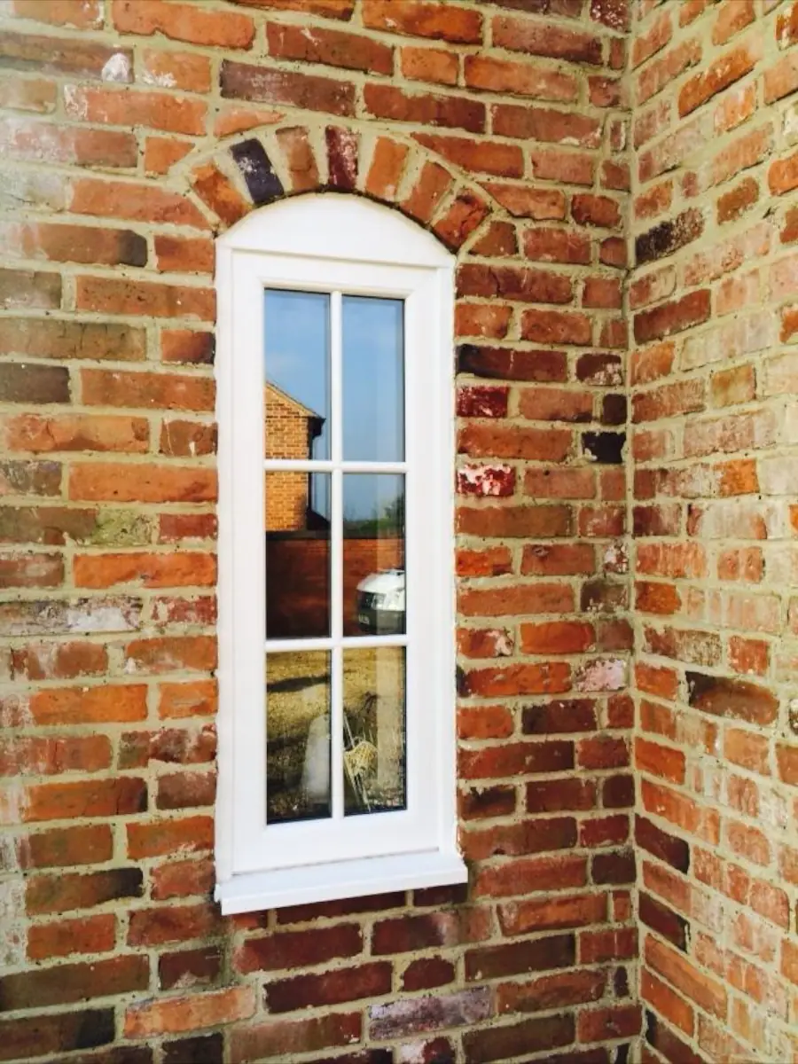 White Upvc Window With White Georgian Bar 3